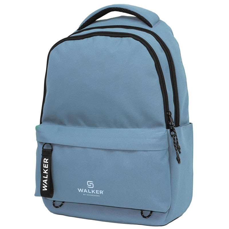 Rucsac Walker Classic Alpha pentru fete, compartiment principal/laptop, bretele ergonomice, maner, 29L, albastru - imagine 5